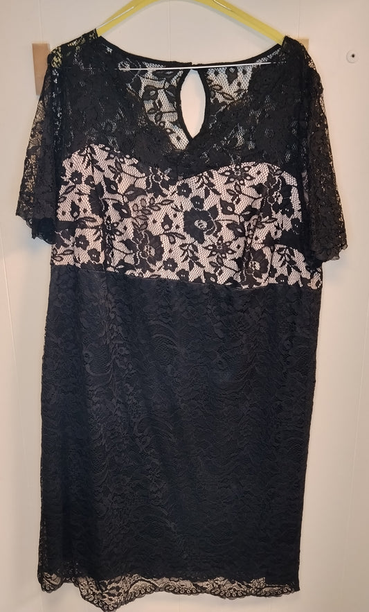 Abito Donna Bodyflirt Nero in Pizzo Elegante Taglia 48/50