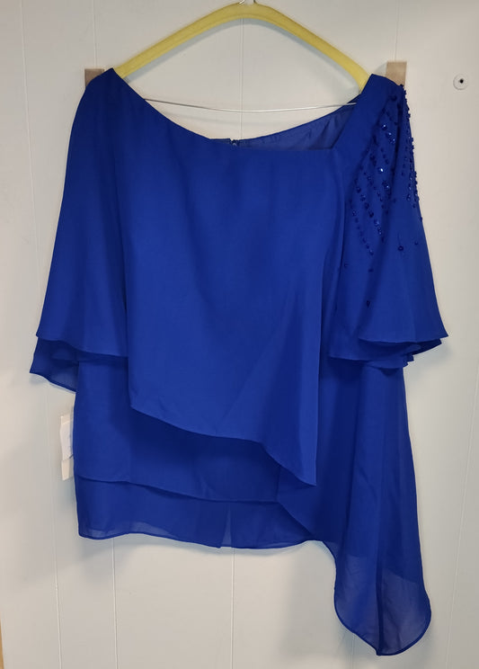 Completo Elegante 2 Pezzi Lanting Blu Elettrico XXL Nuovo con Cartellino