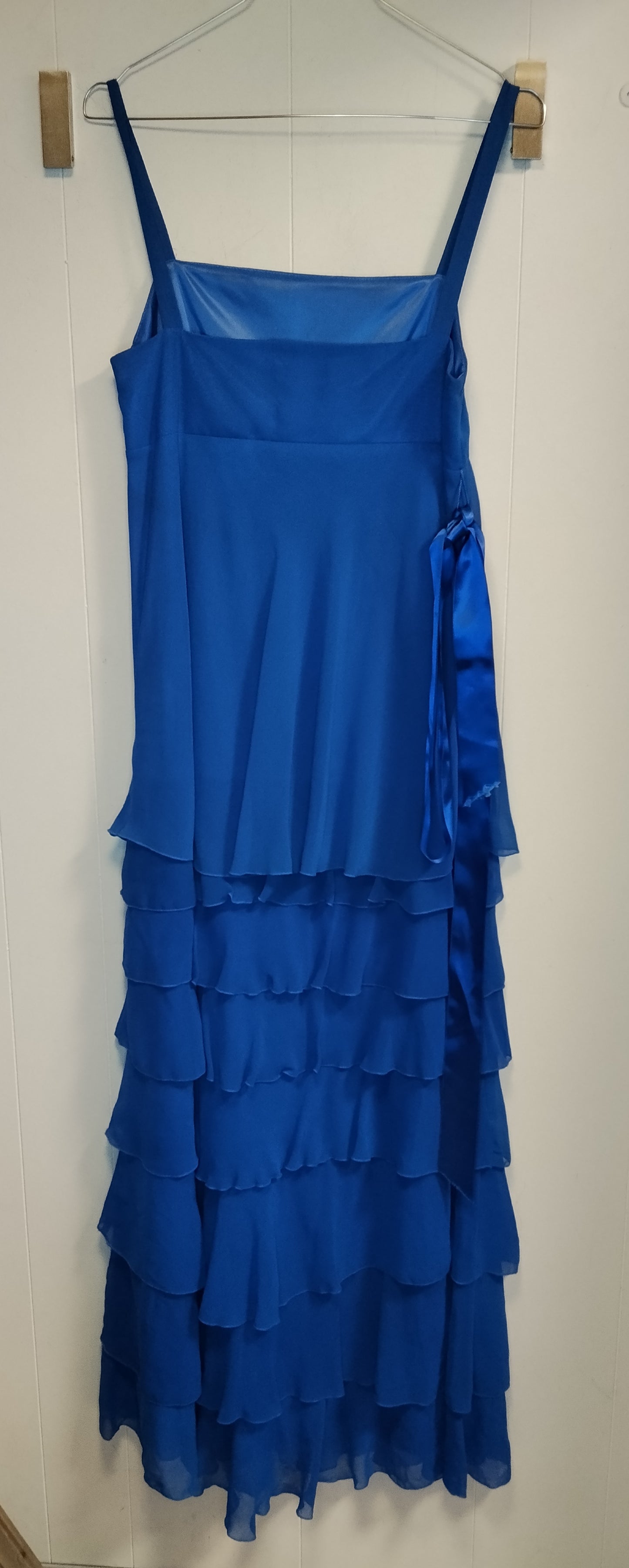 Abito Lungo Elegante Blu Elettrico L’Altamoda Taglia 42 Donna