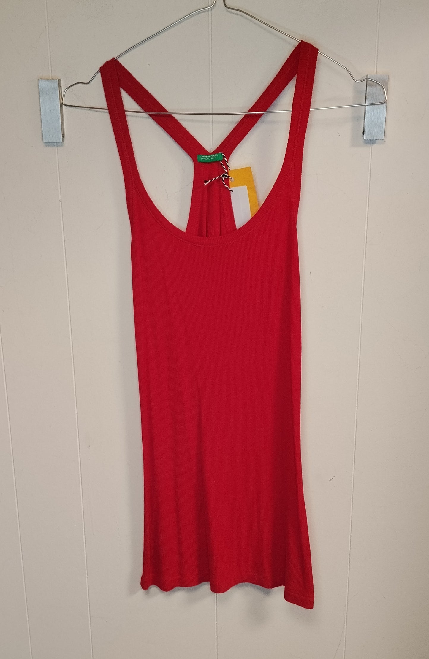 Canotta Donna Benetton Rossa Racerback Taglia S
