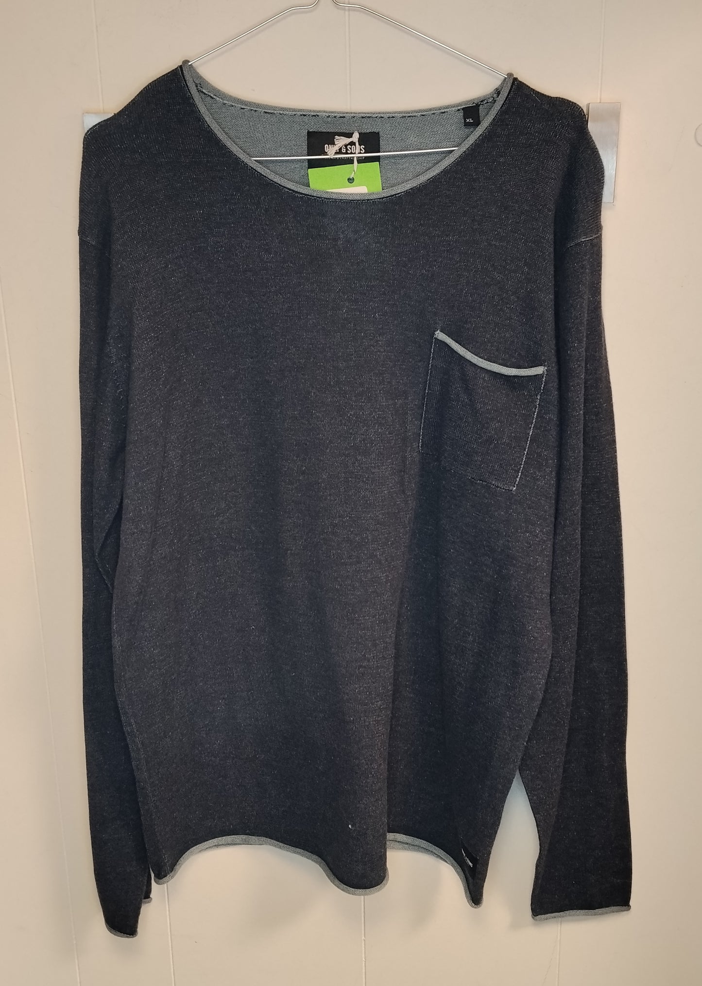 Maglia Uomo Only & Sons Blu Scuro Taschino Taglia XL