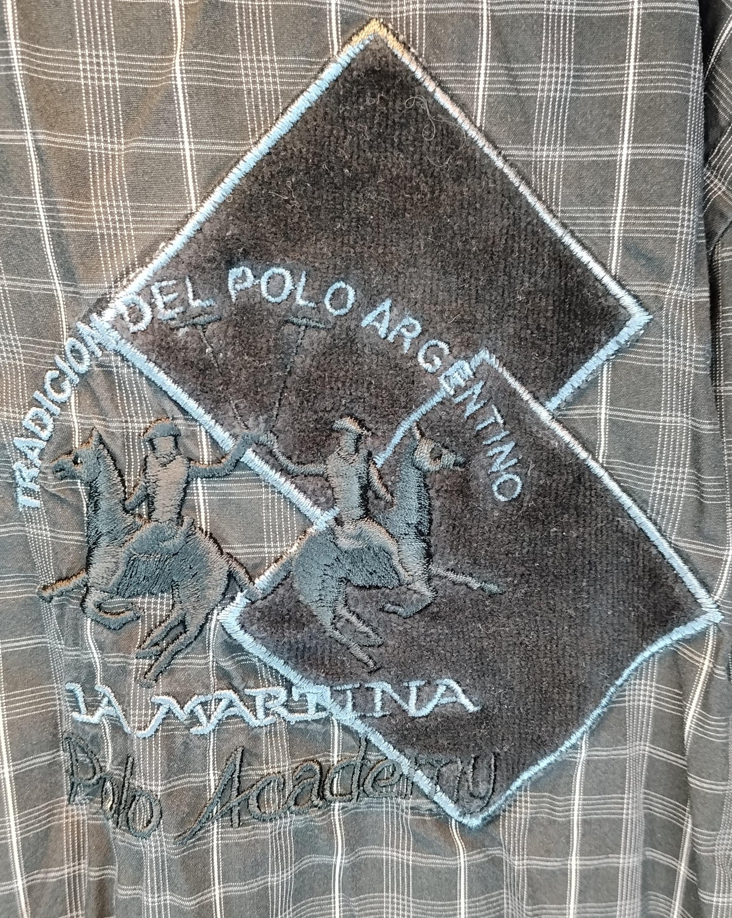 Camicia Uomo La Martina Quadri Blu Grigio Taglia XXL