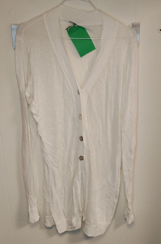 Cardigan Donna Oltre Bianco Leggero con Bottoni Taglia M