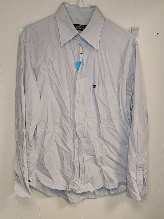 Camicia Uomo Best Company Azzurra Righe Sottili Taglia M