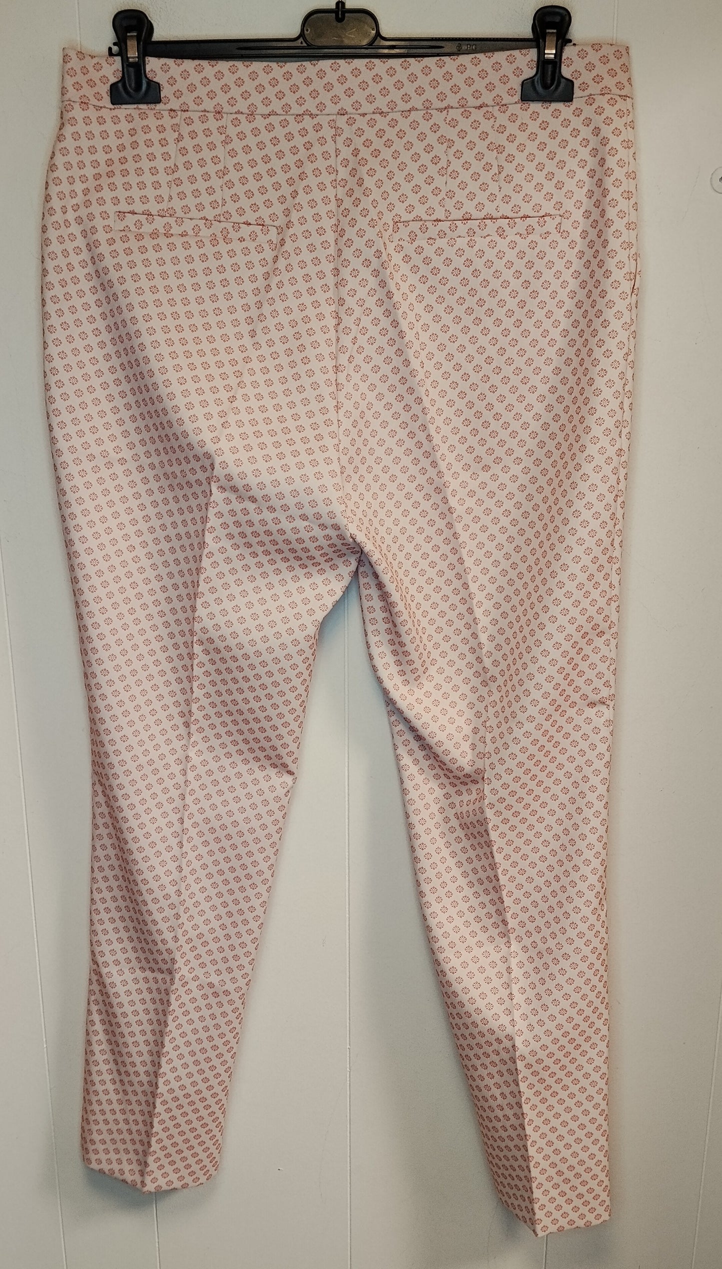 Pantaloni Donna Caractère Rosa Fantasia Geometrica Taglia 46