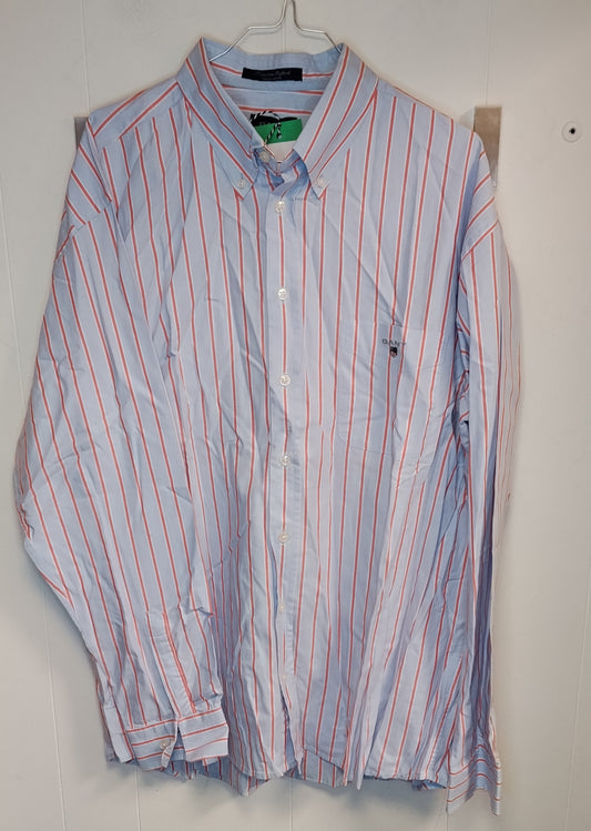 Camicia Uomo GANT Righe Azzurre e Rosa Taglia XXL