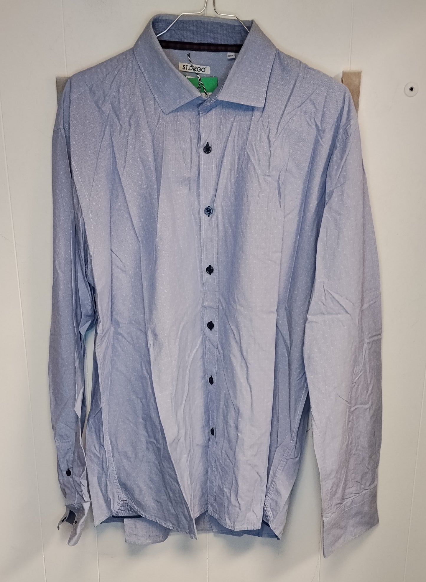 Camicia Uomo ST. DIEGO Celeste Elegante Taglia XXL