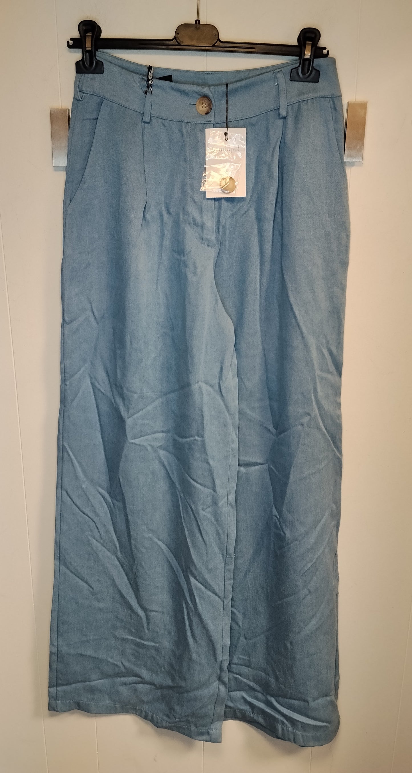 Pantaloni Palazzo Donna Conbipel Azzurri Taglia 40 Nuovi con Cartellino