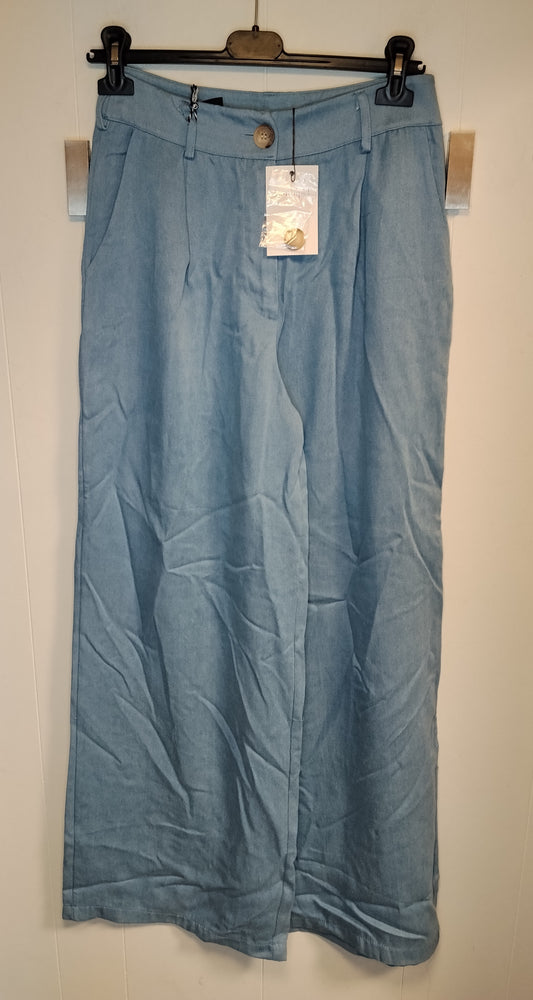 Pantaloni Palazzo Donna Conbipel Azzurri Taglia 40 Nuovi con Cartellino