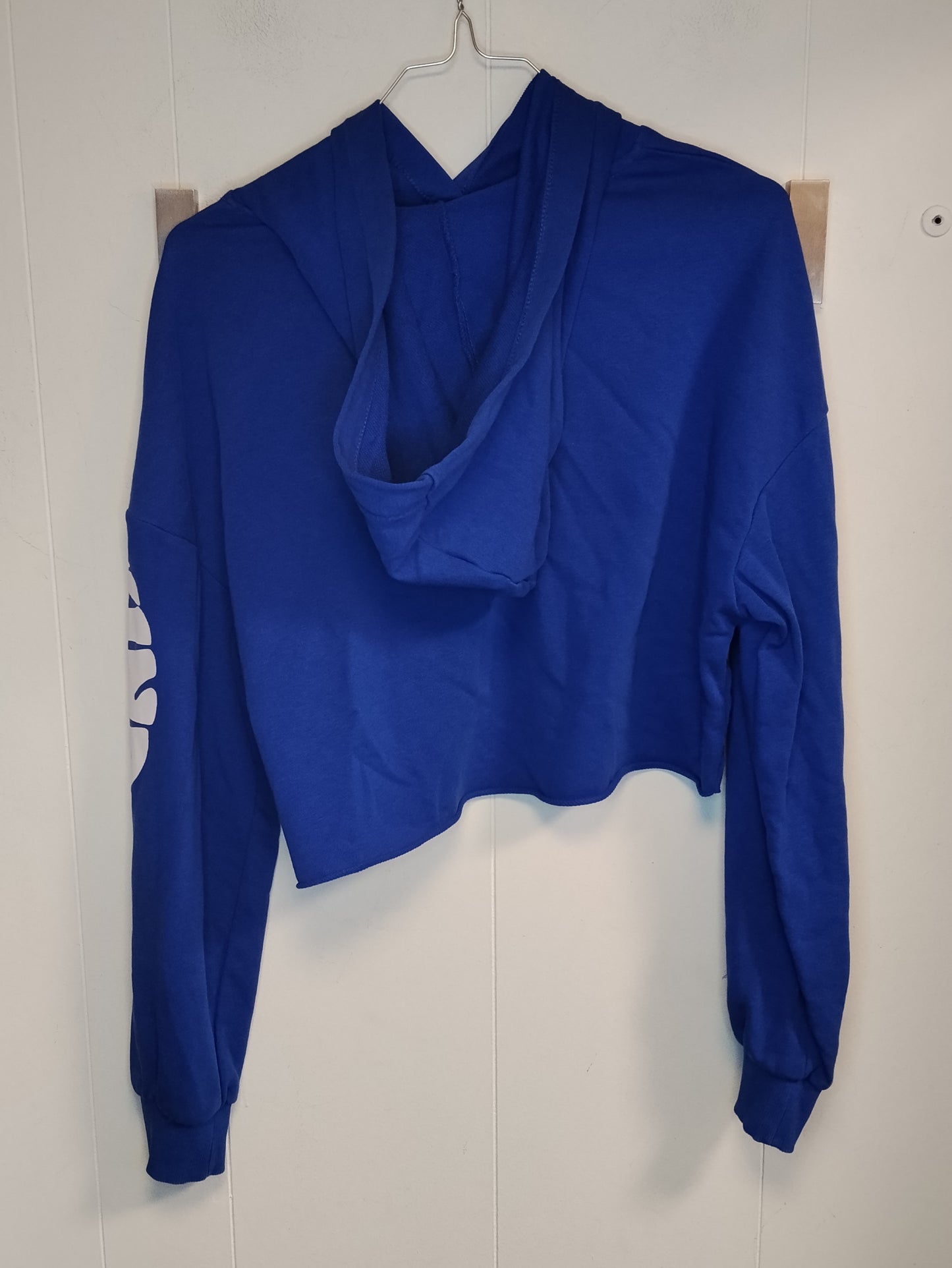Felpa Crop Donna Tally Weijl Blu con Cappuccio Taglia M
