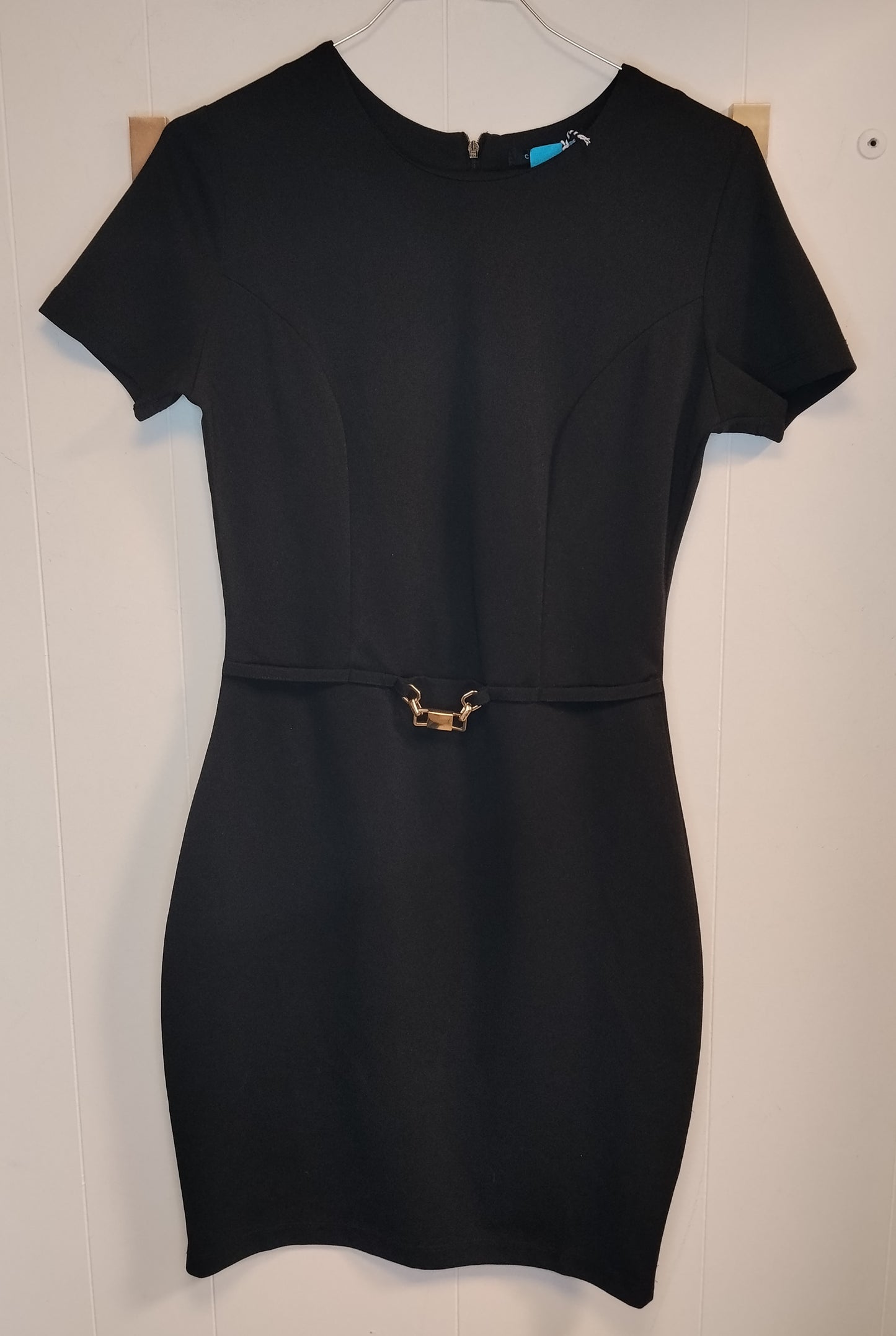 Vestito Donna Calliope Nero Elegante Tubino Taglia S Casual Chic