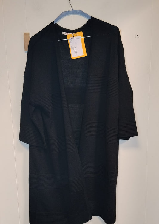 Cardigan Donna Camaïeu Nero Oversize Taglia L Casual Chic