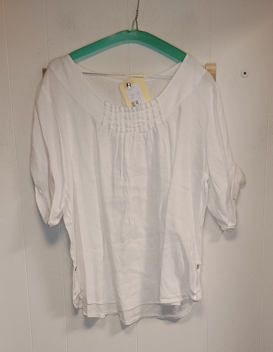 Blusa Donna Bianca Oversize Taglia XL Casual Estiva