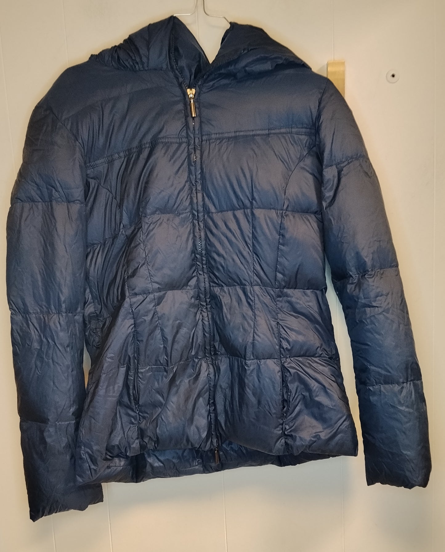 Piumino Donna Oltre Blu con Cappuccio Taglia L Invernale