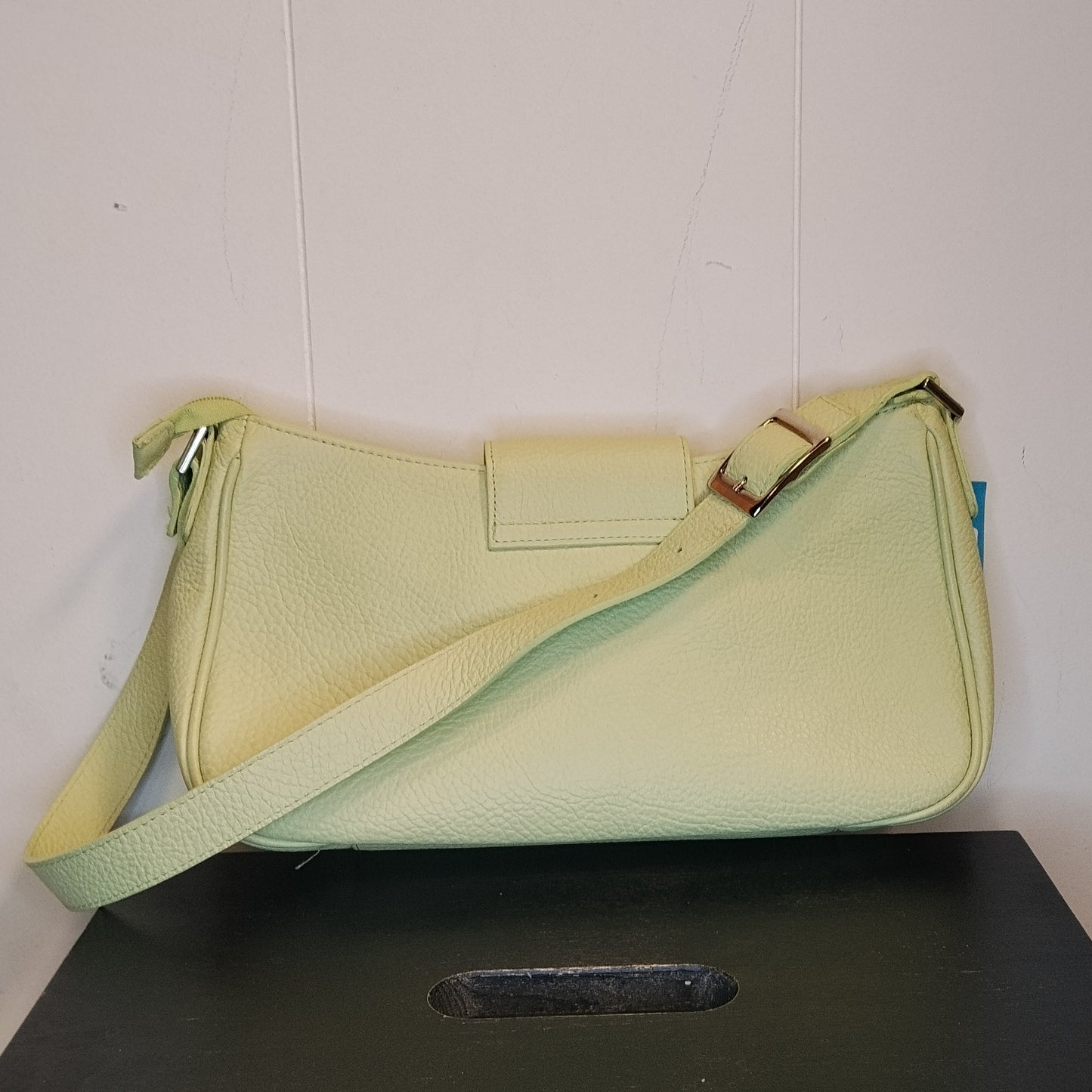 Borsa Donna Verde Lime a Spalla Effetto Pelle 32x17 cm Casual Chic