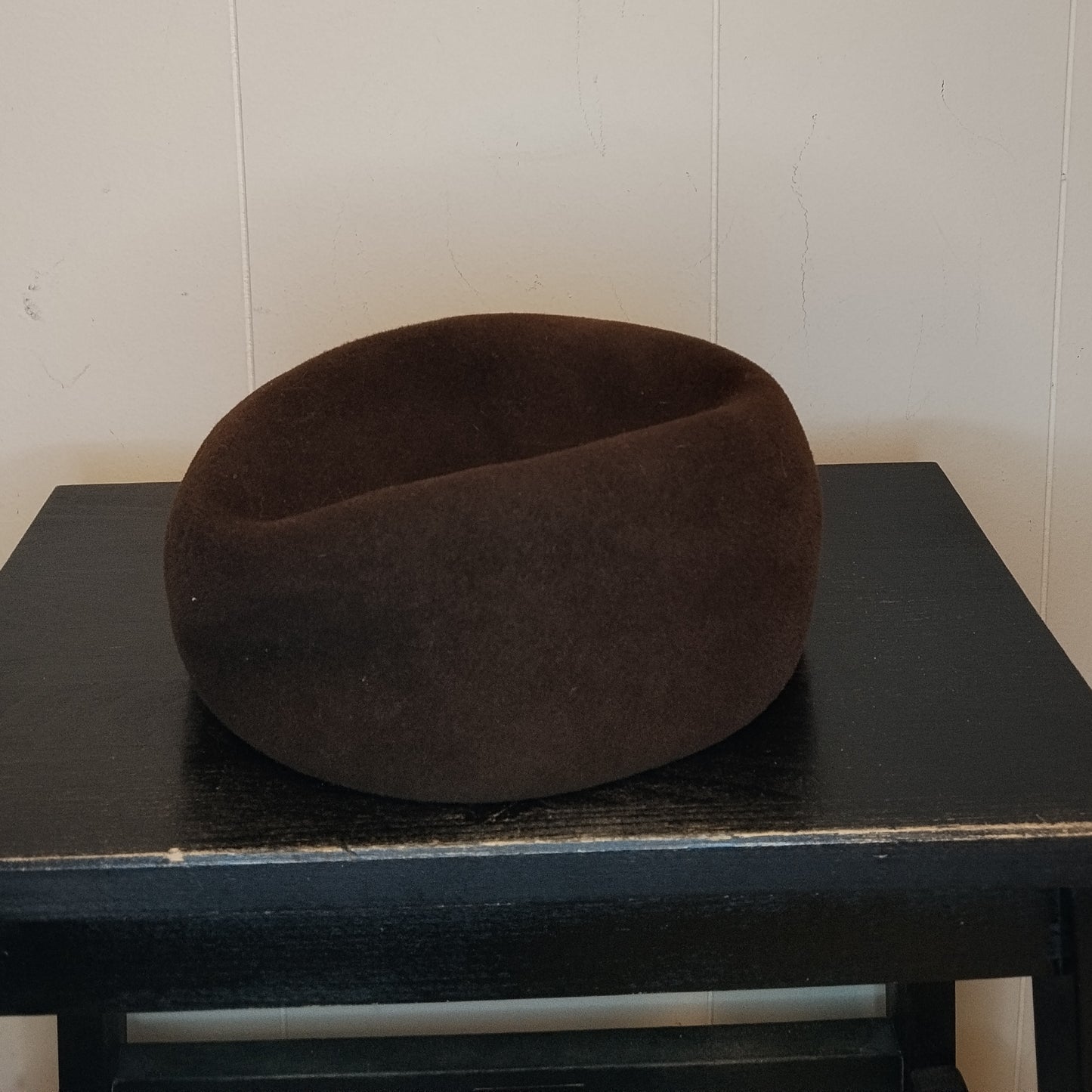 Cappello Basco Donna Marrone Effetto Feltro Taglia M
