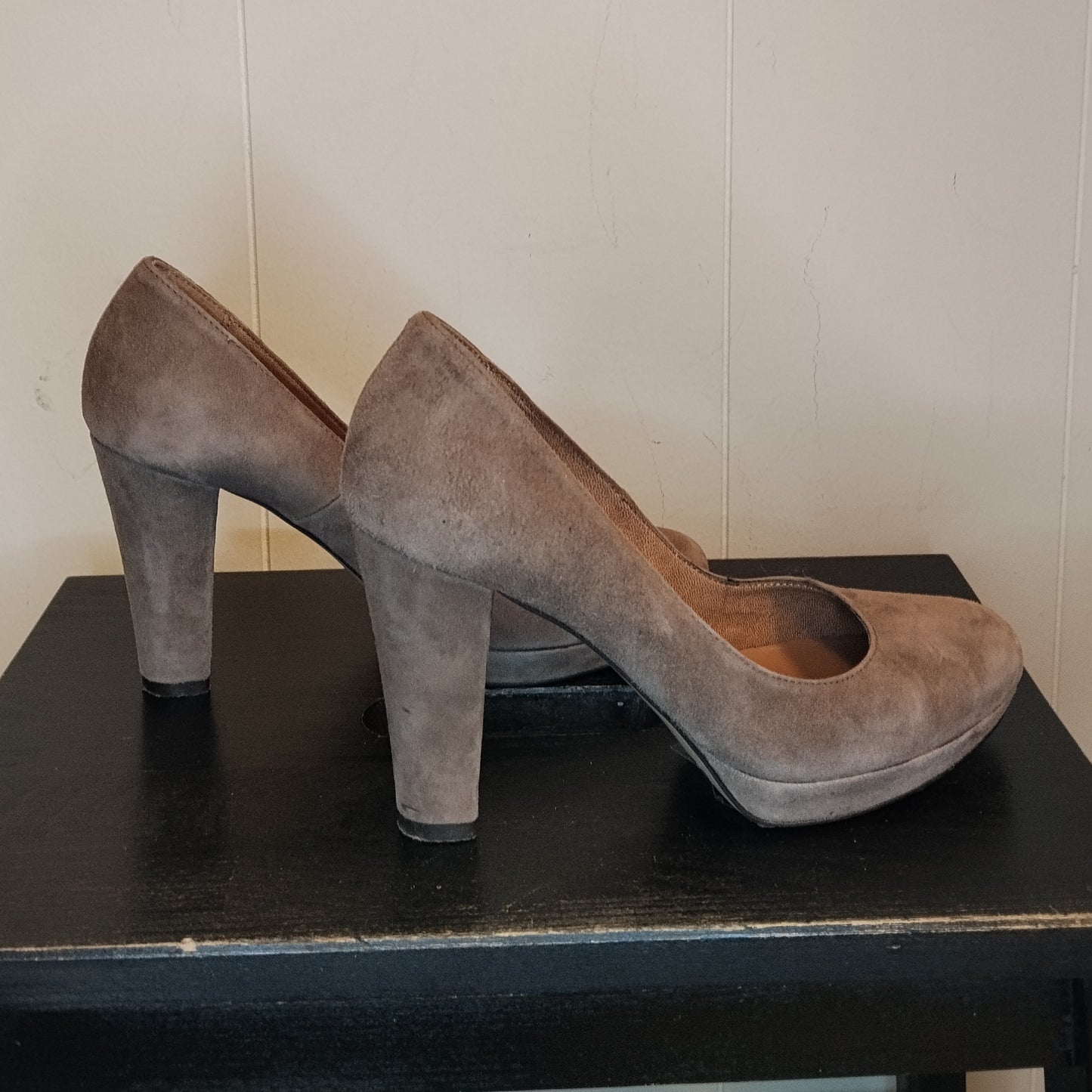 Décolleté Donna Alesya Beige Scamosciate con Plateau Tg 36