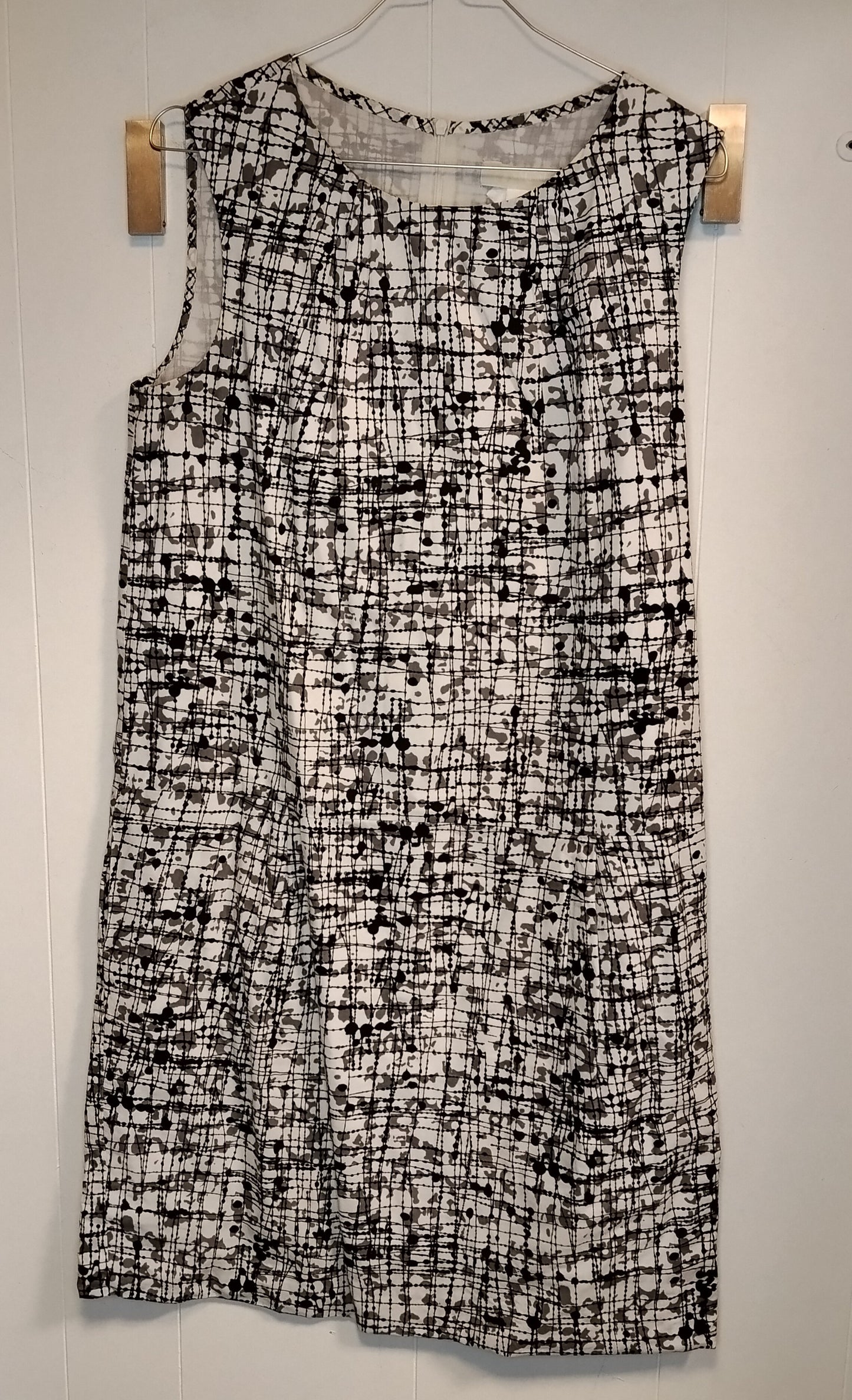 Vestito Donna Max Mara Fantasia Bianco Nero Taglia 44