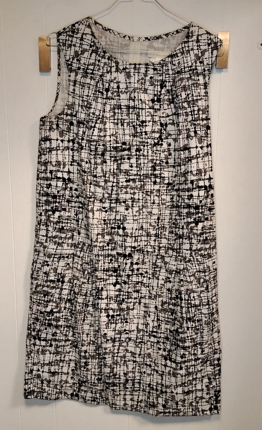 Vestito Donna Max Mara Fantasia Bianco Nero Taglia 44