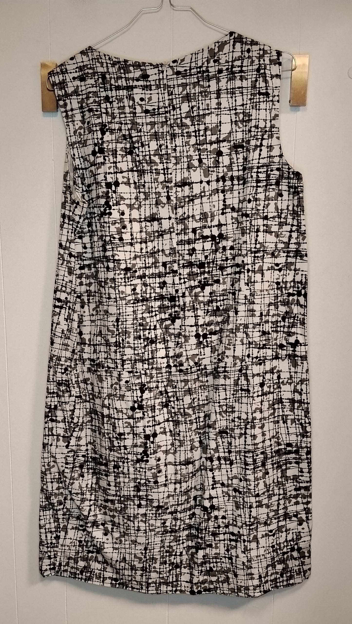 Vestito Donna Max Mara Fantasia Bianco Nero Taglia 44