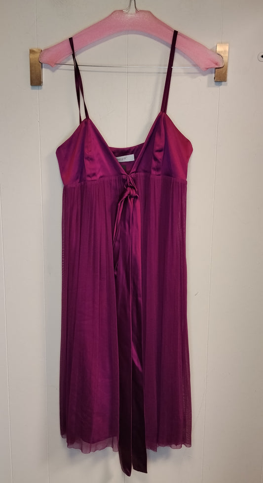 Vestito Donna Loops Fucsia Satin e Tulle Taglia S