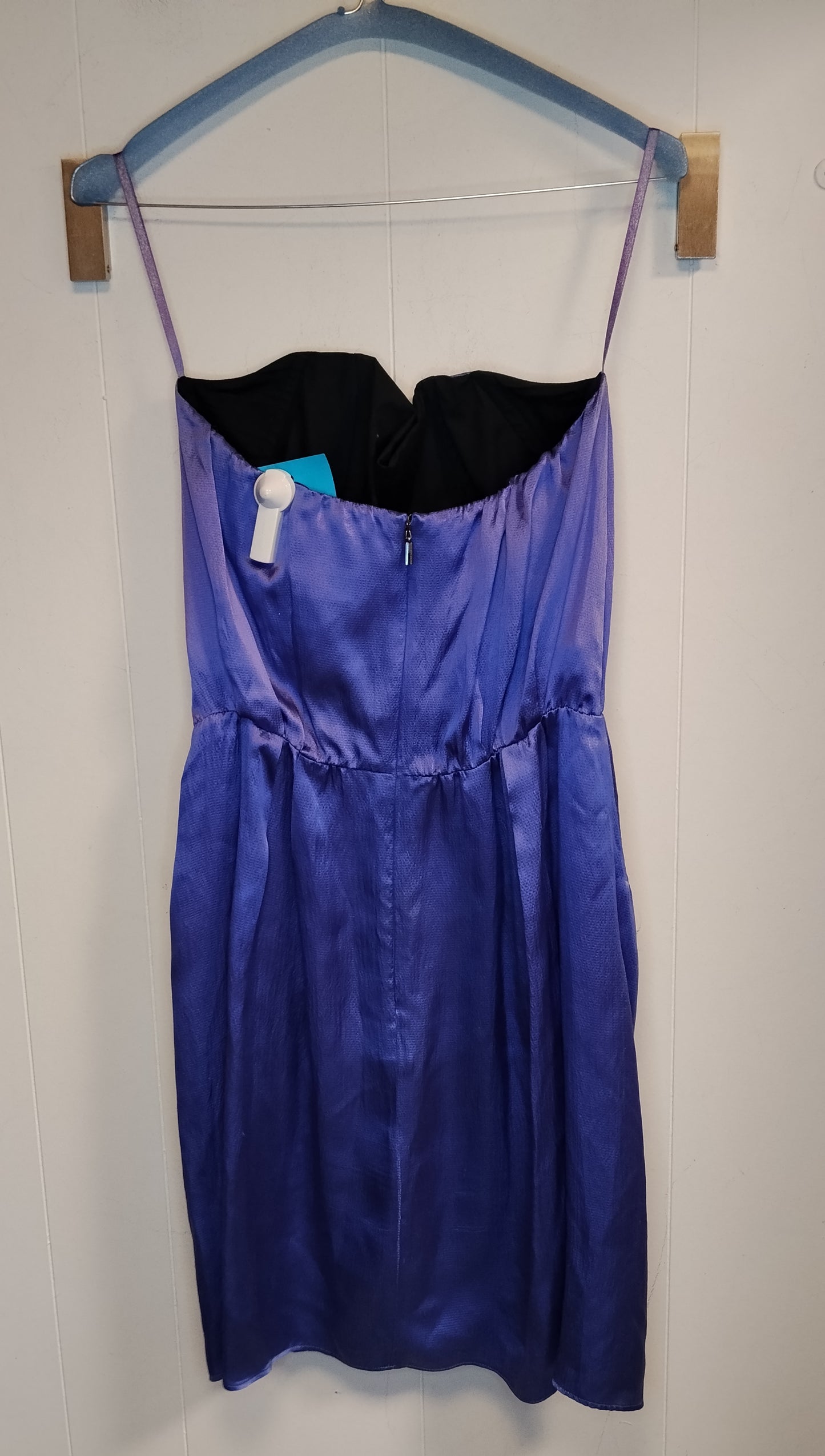 Abito Donna Calvin Klein Viola Satinato Elegante Taglia 42