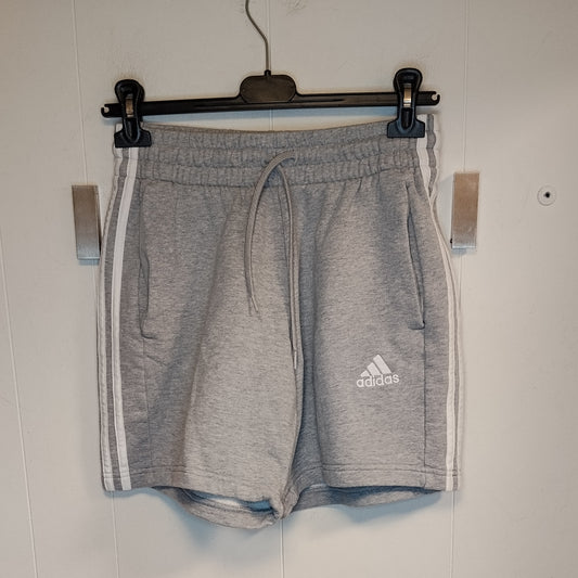Bermuda Uomo Adidas Grigio Sportivo con Bande Laterali Taglia S