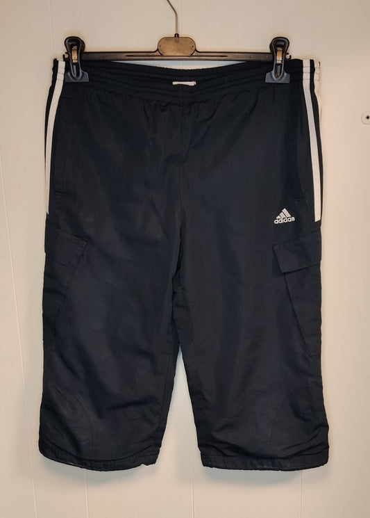 Bermuda Cargo Uomo Adidas Nero Sportivo con Tasche Taglia M