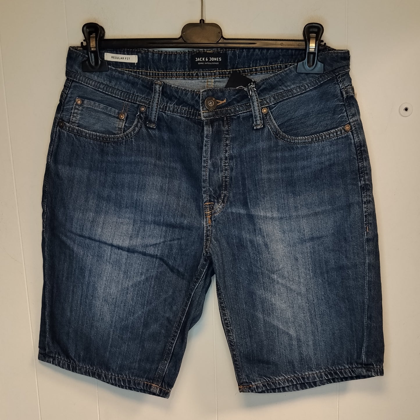 Bermuda Jeans Uomo Jack & Jones Regular Fit Blu Taglia S