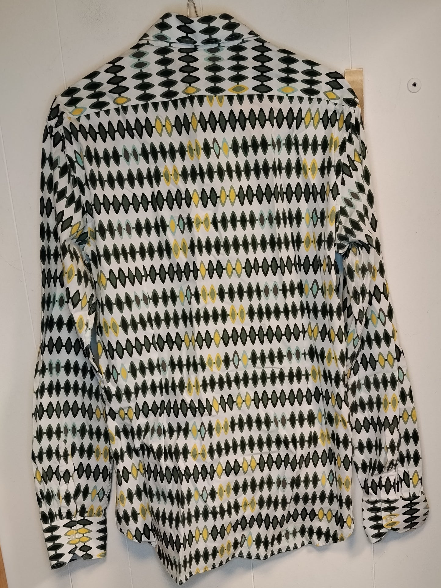 Camicia Uomo Class Slim Fit Fantasia Geometrica Taglia M