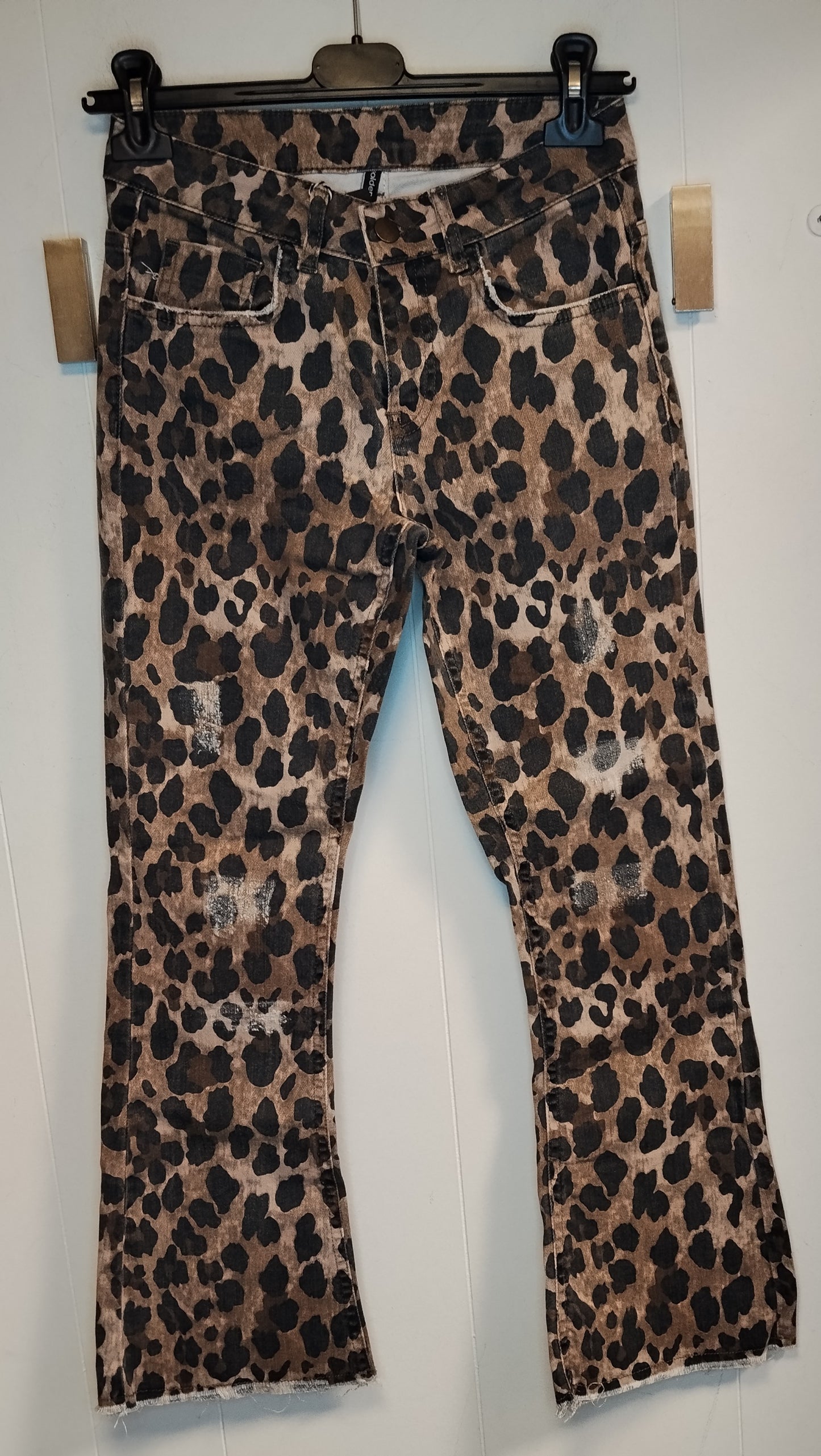 Jeans Donna Leopardati Goldenpoint Taglia XS Animalier Skinny