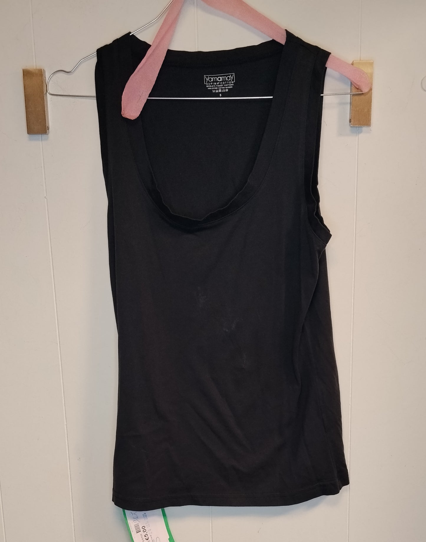 Canotta Donna Nera Yamamay Taglia S Basic Cotone Elasticizzato