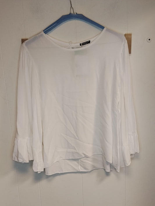 Blusa Donna Bianca Pittarello Manica Ampia Taglia M