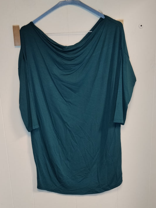 Maglia Donna Verde Petrolio Oversize Taglia M