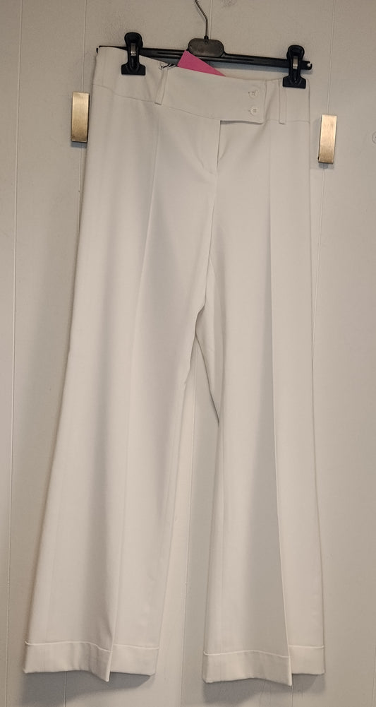 Pantaloni Palazzo Motivi Bianchi Eleganti Donna Taglia 40