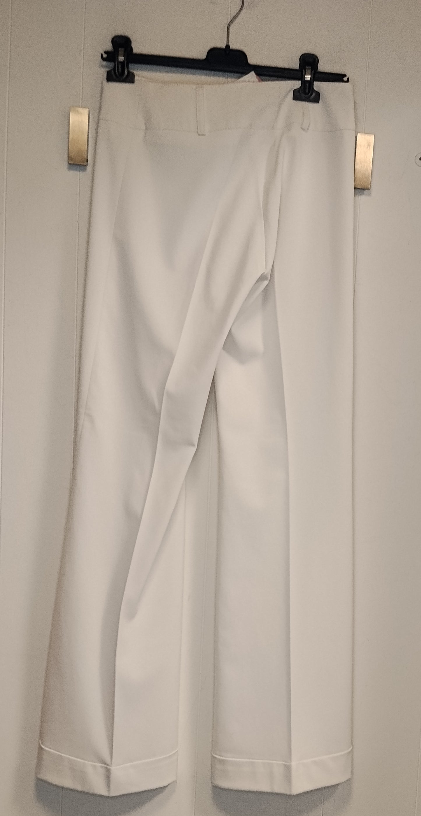 Pantaloni Palazzo Motivi Bianchi Eleganti Donna Taglia 40