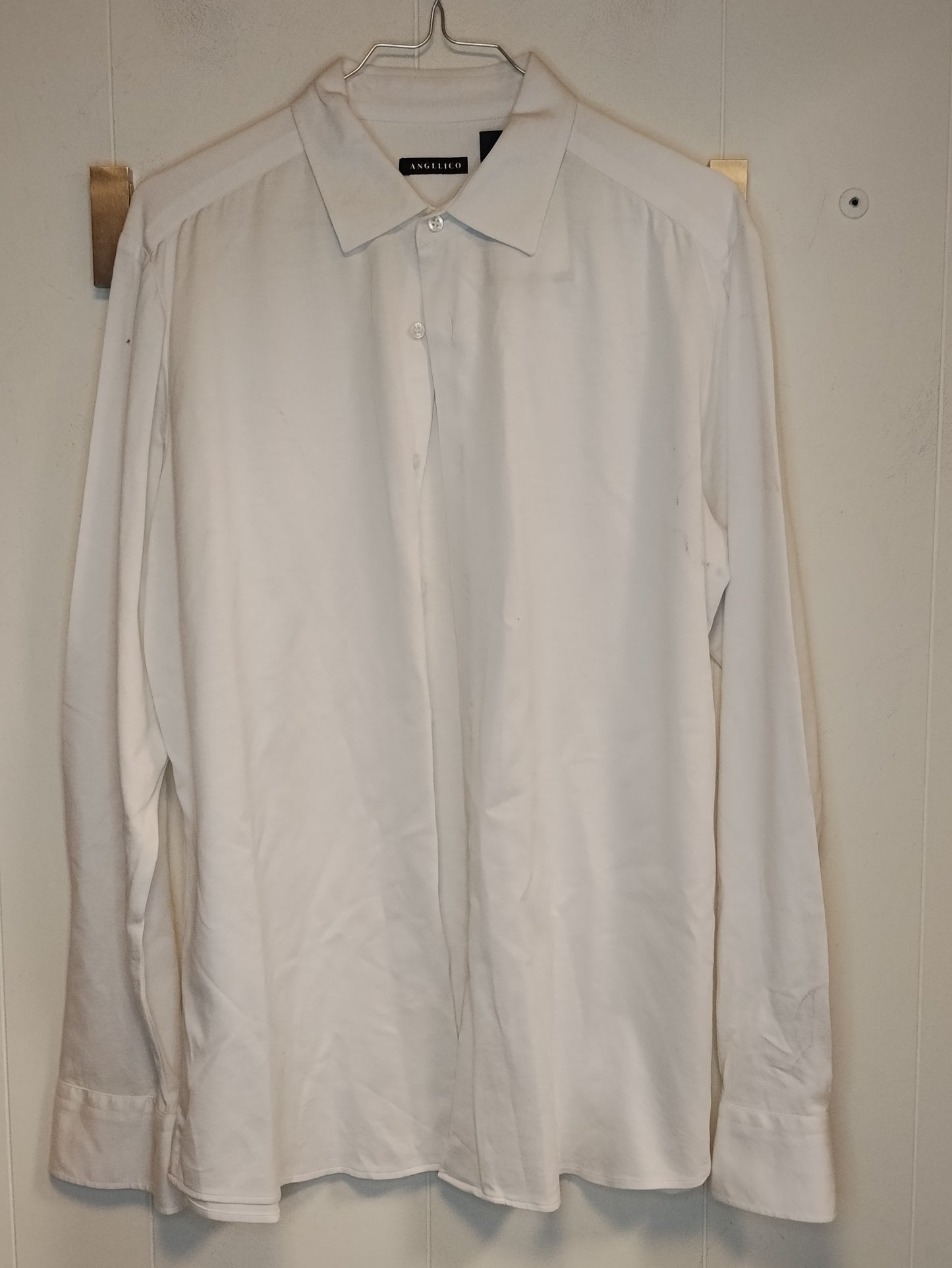 Camicia Uomo Angelico Bianca Elegante Taglia XL