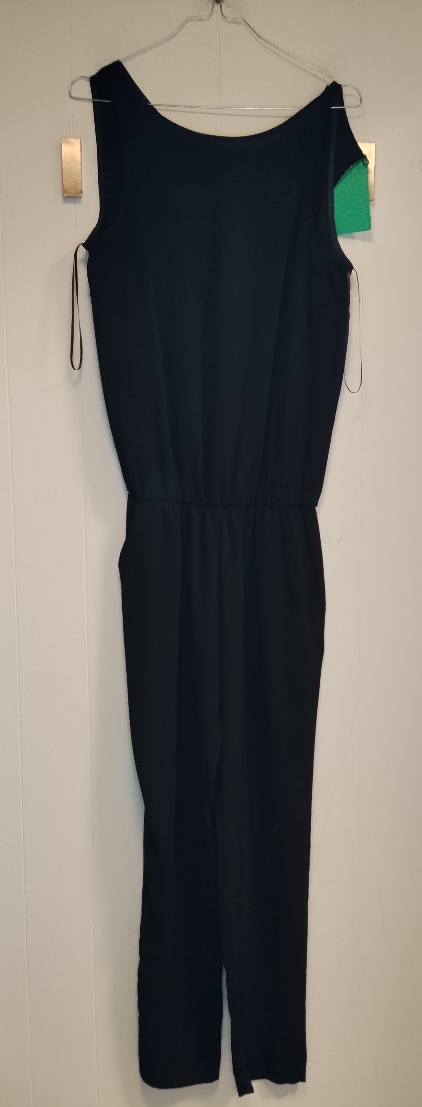 Tuta Donna Motivi Blu Navy Taglia 40 Elegante Smanicata