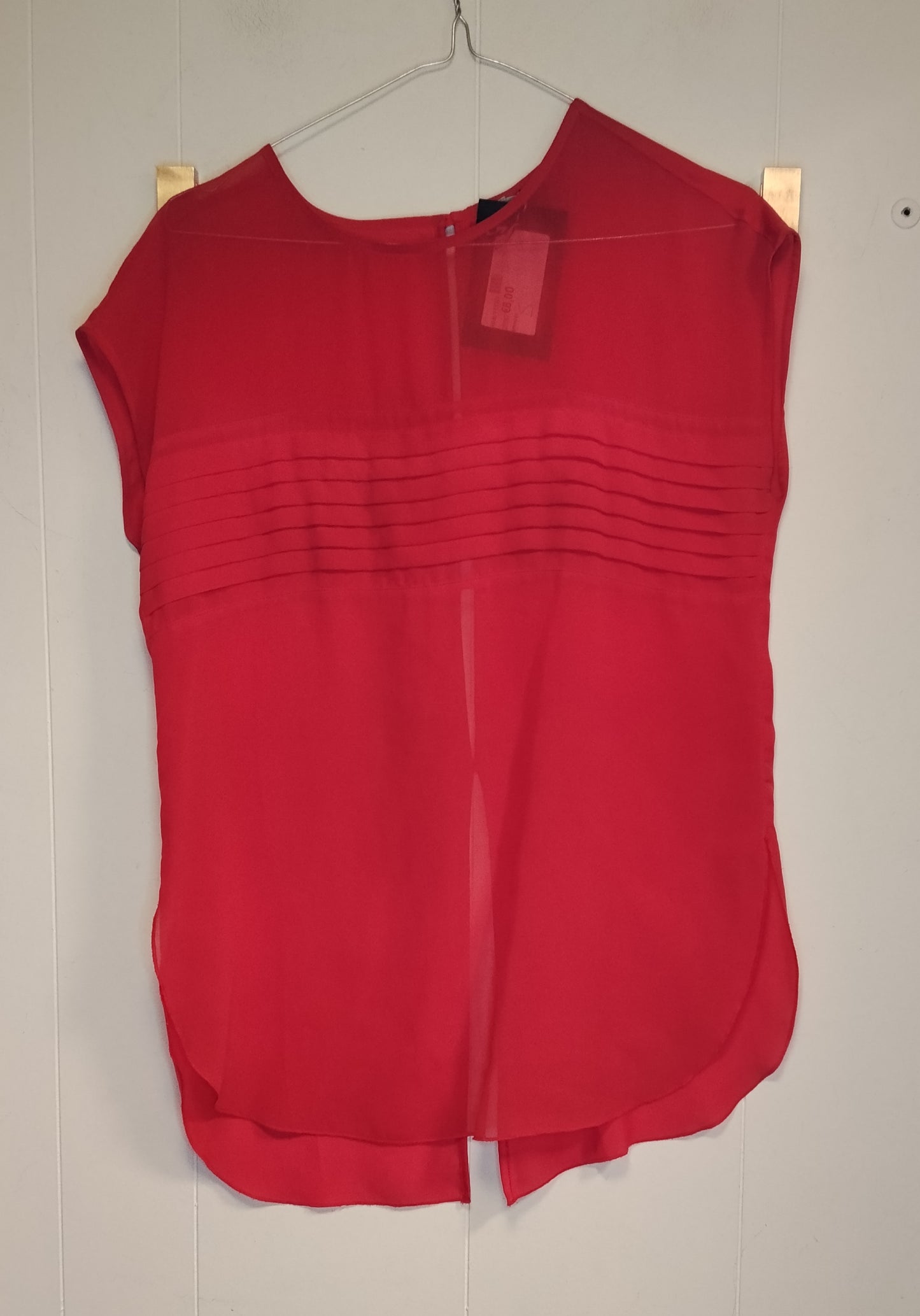 Blusa Donna Intimissimi Fucsia Trasparente Taglia S Elegante Chiffon