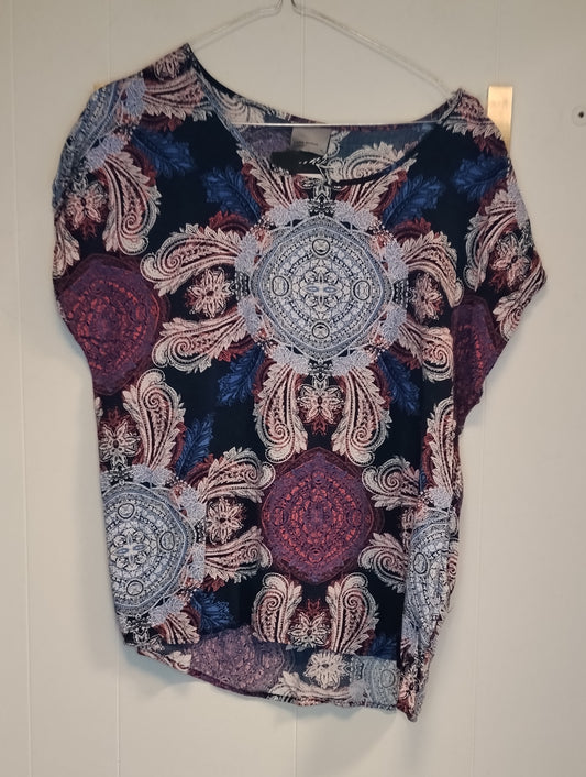 Blusa Donna Vero Moda Fantasia Paisley Multicolore Taglia XL Casual Elegante