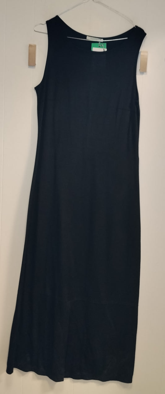 Abito Lungo Glenfield Blu Navy Taglia M Vestito Maxi Senza Maniche Basic Elegante