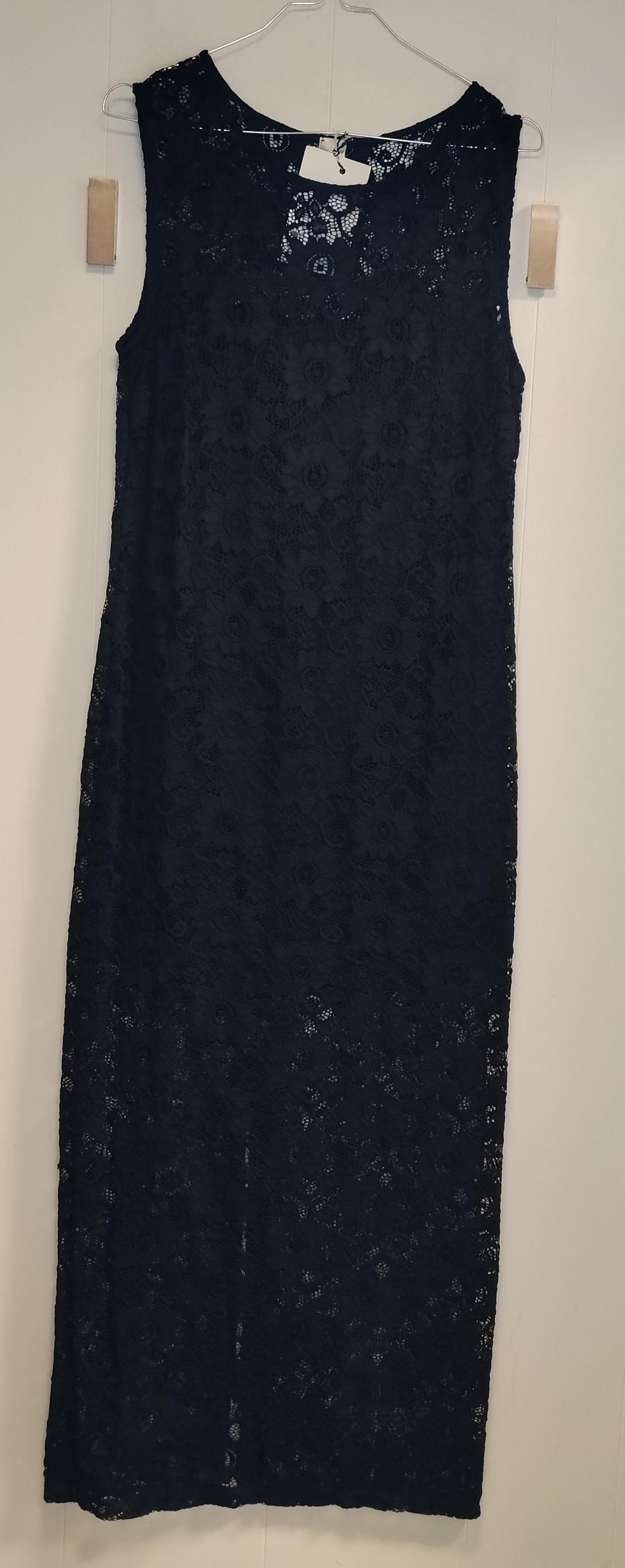 Abito Lungo Yamamay Blu Navy in Pizzo Taglia M Vestito Elegante Cerimonia