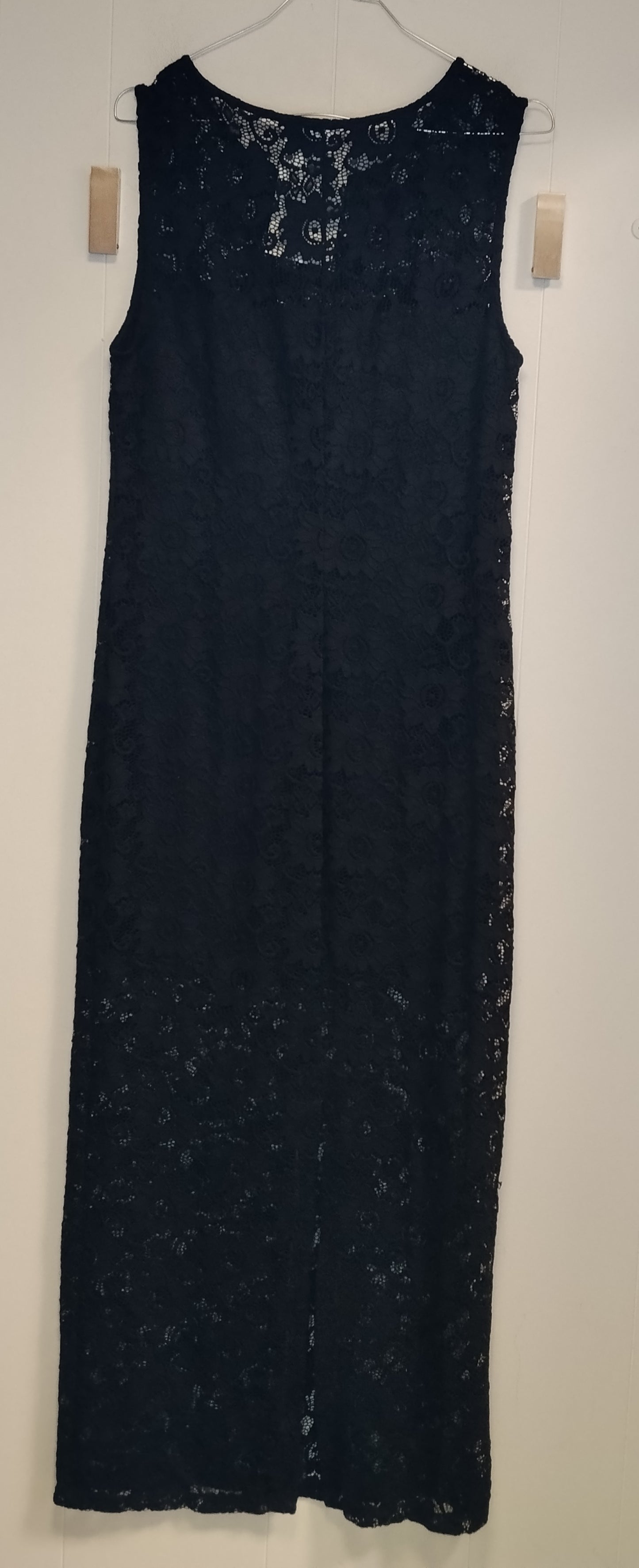 Abito Lungo Yamamay Blu Navy in Pizzo Taglia M Vestito Elegante Cerimonia