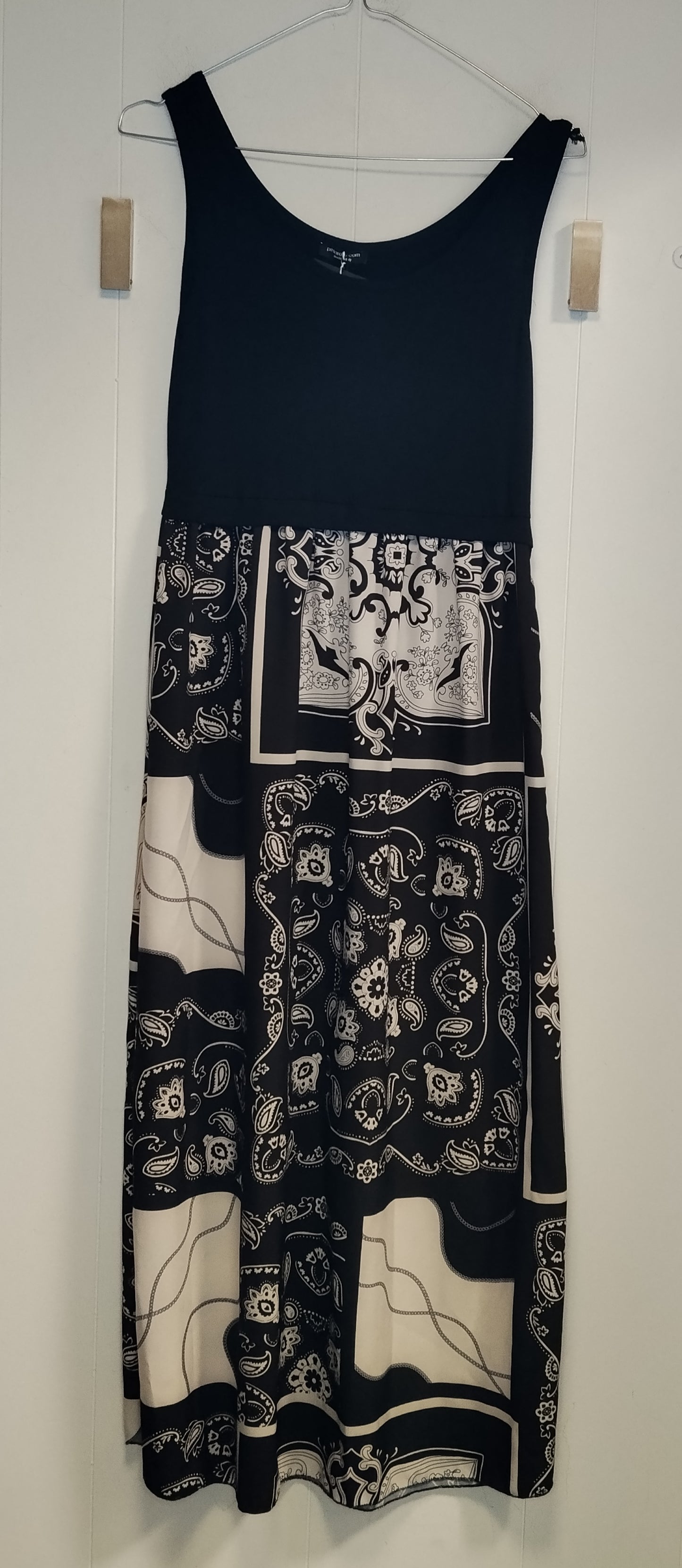 Abito Donna Pittarello Blu Navy Fantasia Bandana Taglia M Nuovo con Cartellino