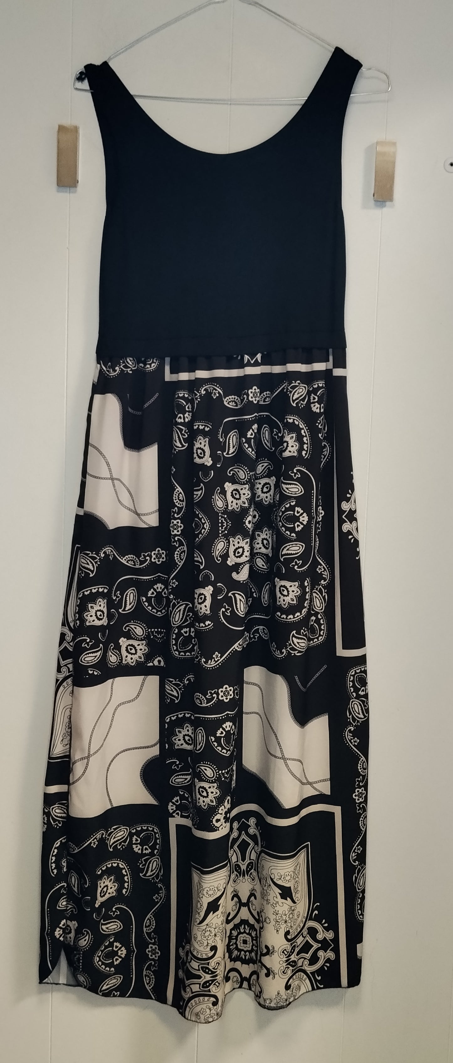Abito Donna Pittarello Blu Navy Fantasia Bandana Taglia M Nuovo con Cartellino