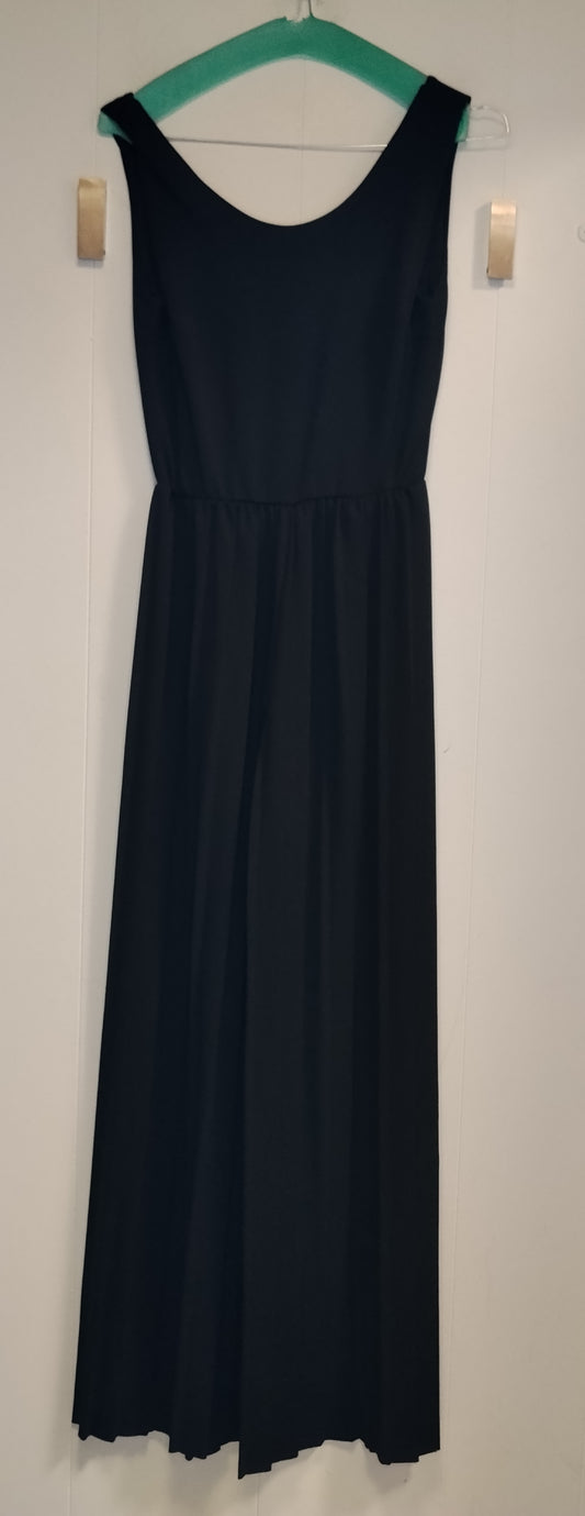 Abito Lungo Pittarello Blu Navy Taglia M Maxi Dress Elegante Nuovo con Cartellino