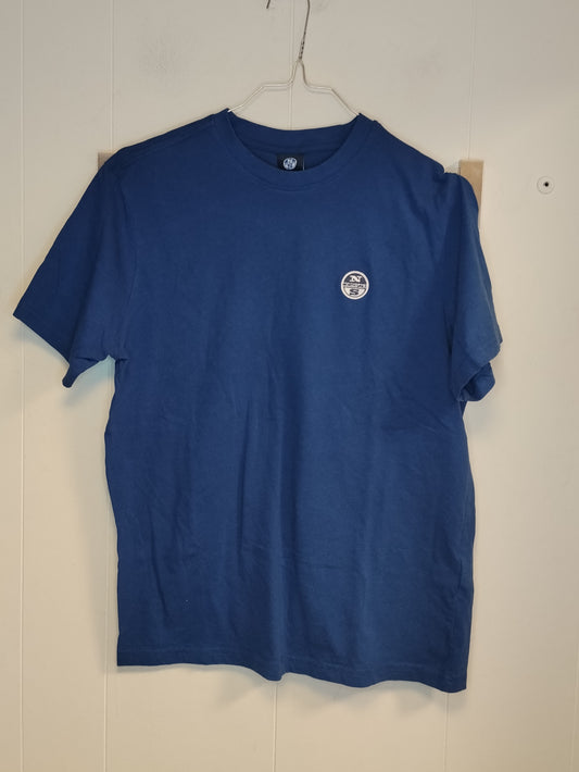 T-Shirt North Sails Uomo Blu Royal Logo Ricamato Taglia S Cotone Casual