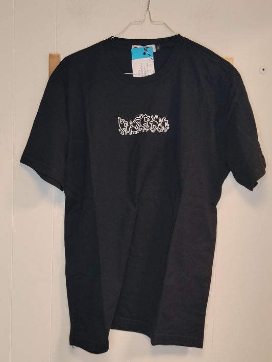 T-Shirt Keith Haring Nera Uomo Taglia M Stampa Iconica Graphic Tee