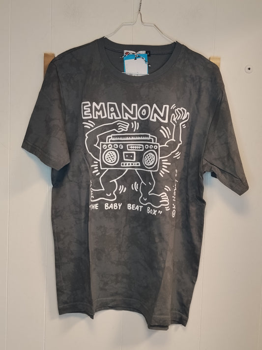 T-Shirt Keith Haring Pop Shop Grigia Uomo Taglia M Graphic Tee Streetwear