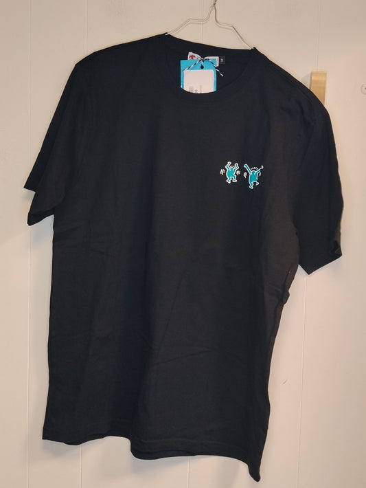 T-Shirt Keith Haring Nera Uomo Taglia M Stampa Iconica Graphic Tee
